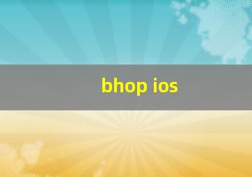 bhop ios